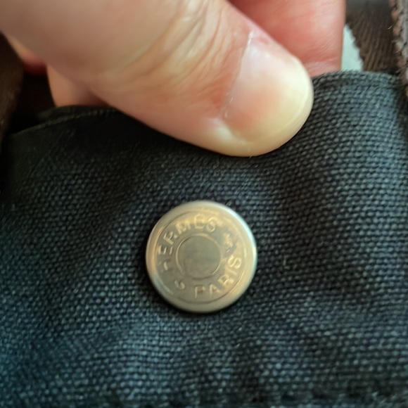 Authentic HERMES Fourre Tout PM Canvas Tote - Picture 12 of 13